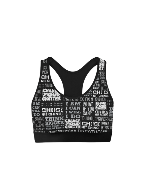 Quote Collage - Sports Bra (on sale)