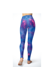 Blue Watercolor - With Mantra - Kids Leggings